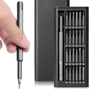 Combo Pack of 24 In 1 Mini Precision Screwdriver Set with Magnetic Head and Steel Bits for Phone, Tablet, PC, TV, Monitor and mMultiple Repair Tool Kit