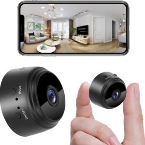 1080P Mini WiFi Security Camera | Magnetic Wireless IP Camera with Night Vision | HD Live Video & Audio Indoor CCTV Camera for Home, Office, Baby, Pet & Room Monitoring