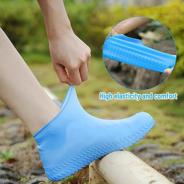 Waterproof Silicone Shoe Covers Reusable Non-Slip Rain Shoe Cover - Image 2